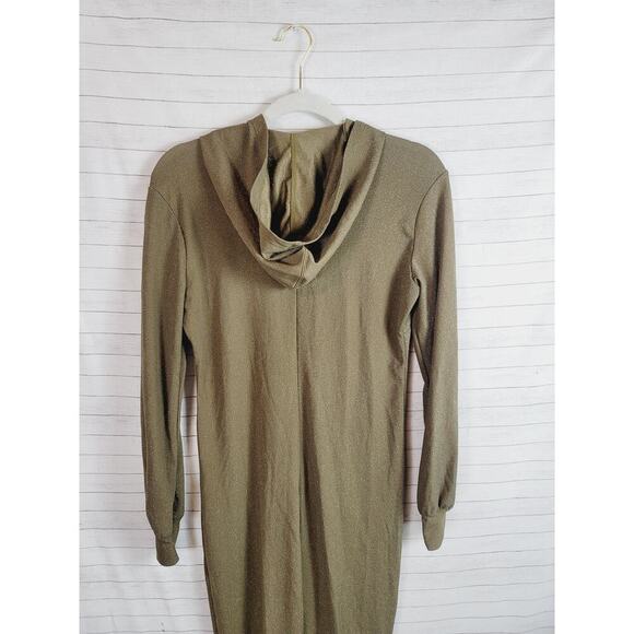 SAVAGE X FENTY Sleep & Shine Hooded Onesie in Military Olive Green, sz Medium - Picture 9 of 14